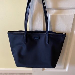 Kate Spade Navy Blue ZIP Top Tote